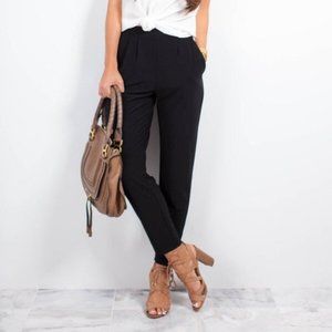 Leith Black Pleated Pants